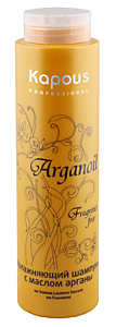 Увлажняющий шампунь Kapous с маслом арганы серии «Arganoil», 300 мл.
