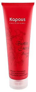 Kapous Маска с биотином для укрепления и стимуляции роста волос серии «Biotin Energy» 250 ml.