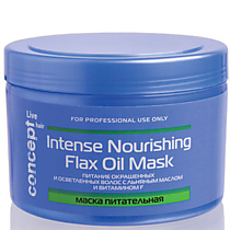 Маска питатательная с льняным маслом для окрашенных и осветленных волос, 500 ml