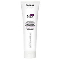 Kapous Питательный восстанавливающий крем для волос с молочными протеинами Milk Line 150 мл